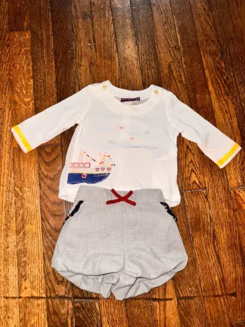 Haut et short sergent major 3 mois