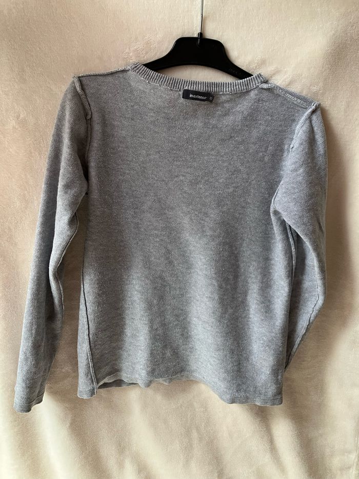 Gilet gris clair In Extenso 8 ans (1€50) - photo numéro 6