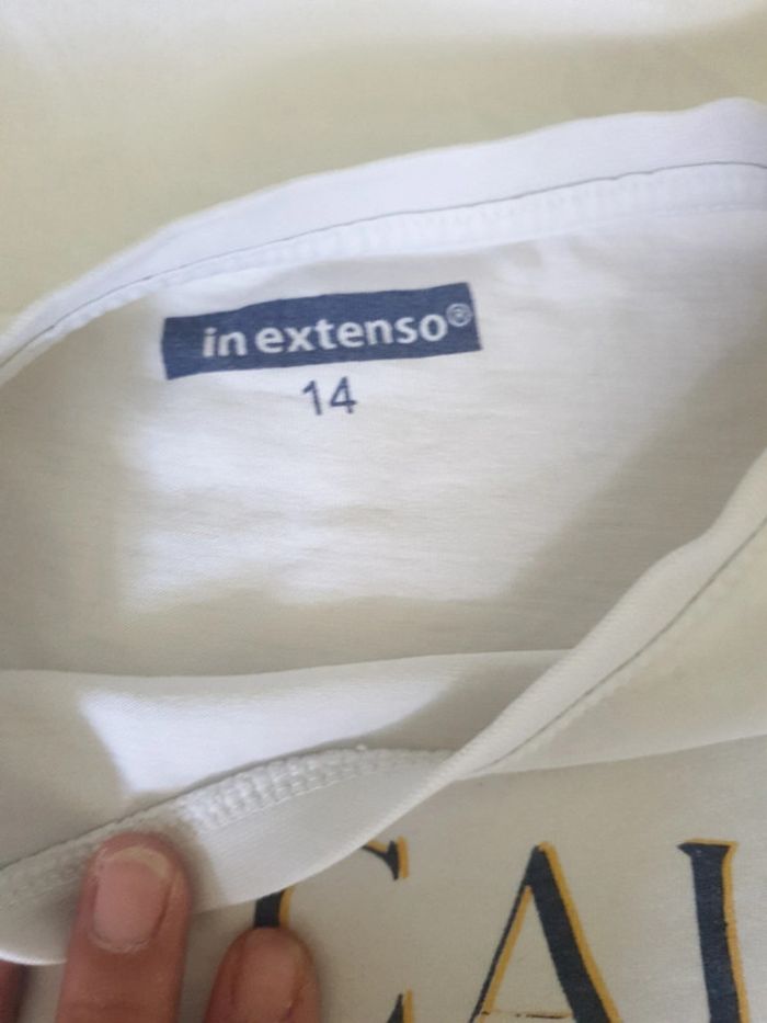 Tee-shirt fille blanc taille 14 ans - photo numéro 4