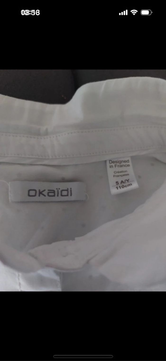 Chemise fille Okaidi taille 5 ans - photo numéro 4