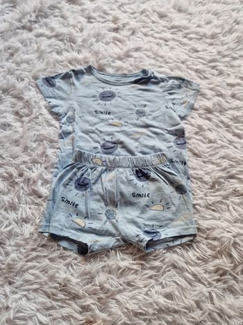 Pyjamas 2 pièces,  short , 24 mois , gémo, mixte