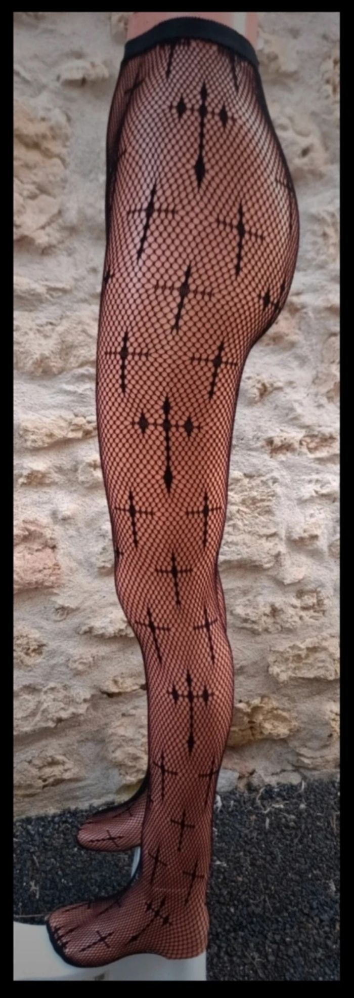 Collant résille motif fantaisie - photo numéro 4