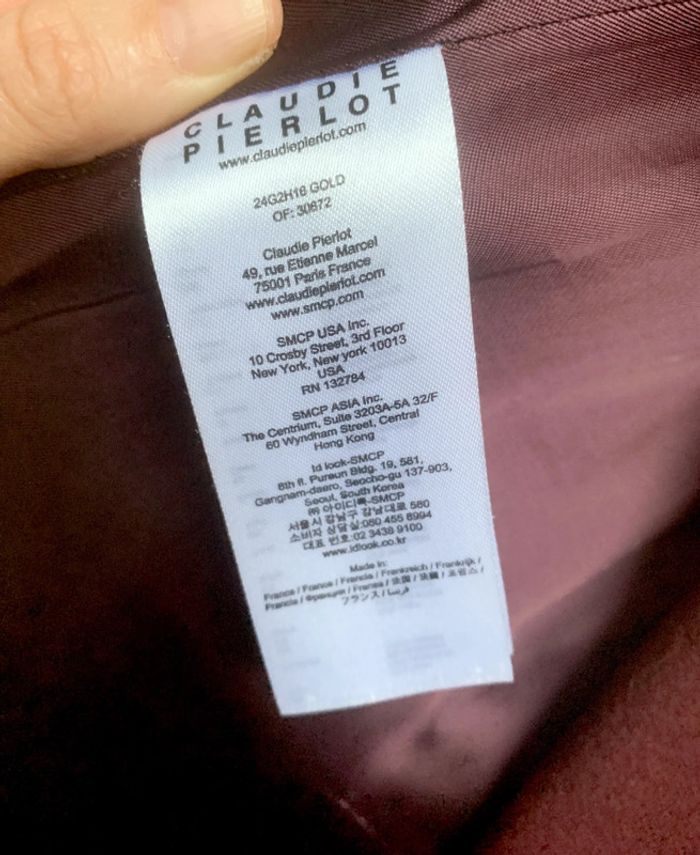 Très beau manteau Claudie Pierlot Paris | en laine & cachemire | taille 40 - photo numéro 5