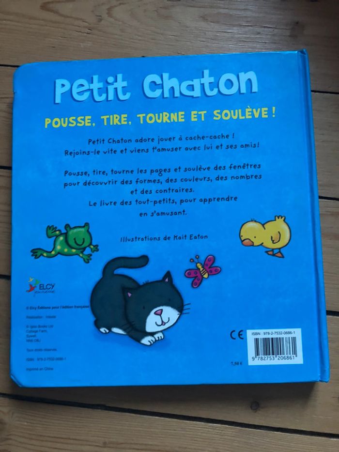 Livre pousse tiré chaton - photo numéro 3