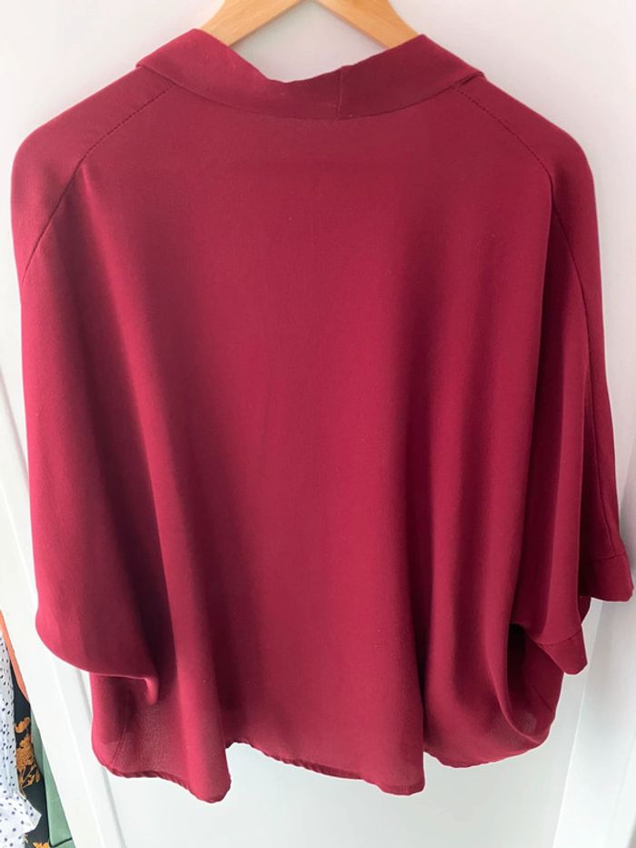 Blouse bordeaux - photo numéro 4