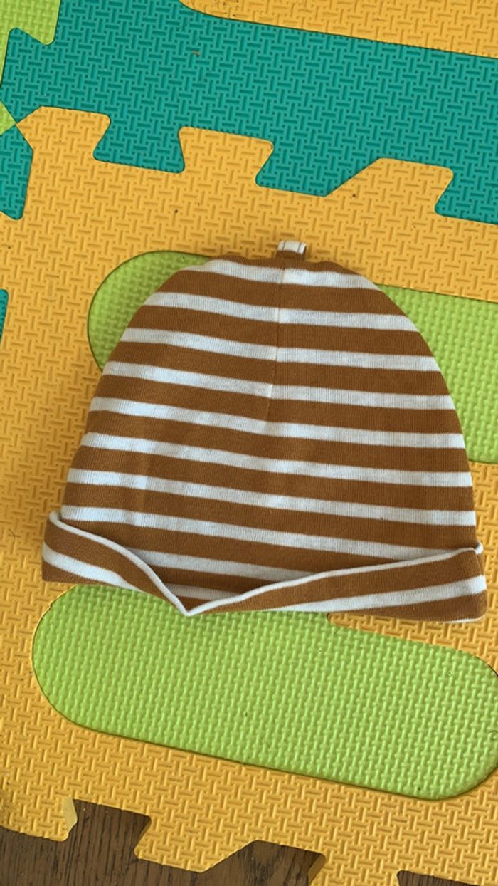 Bonnet Timberland marron et blanc - photo numéro 2