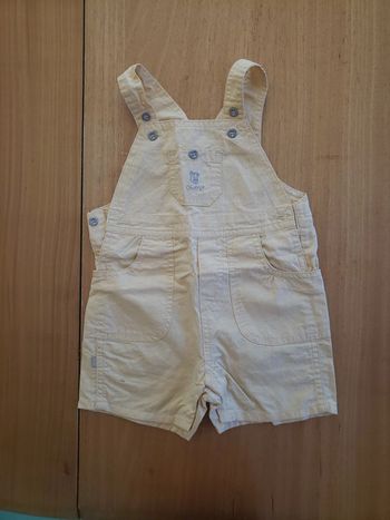 Salopette jaune été obaibi 3 mois