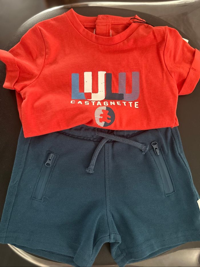 Ensemble short/tshirt Lulu Castagnette 6M