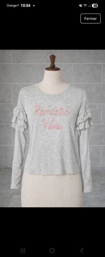 Joli tee shirt ml fille