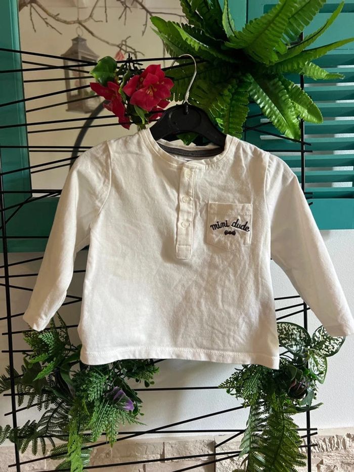 T-shirt manches longues garçon 18 mois