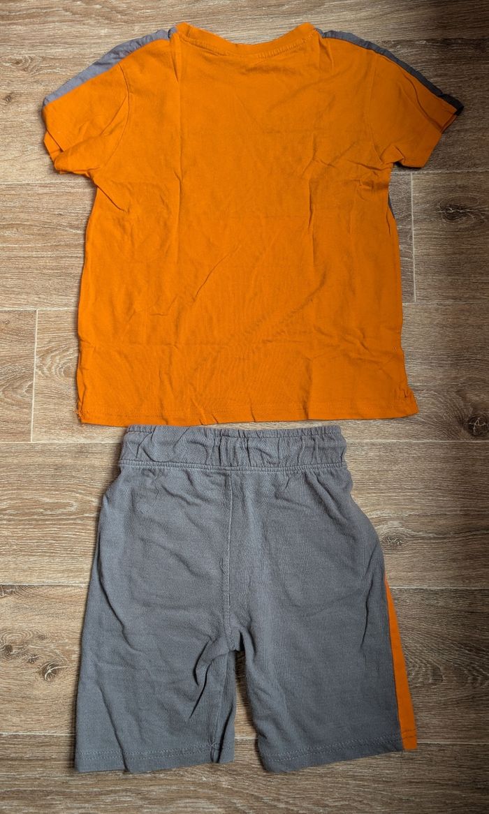 Ensemble Été NASA T-Shirt Orange & Short Gris Taille 8A - photo numéro 2