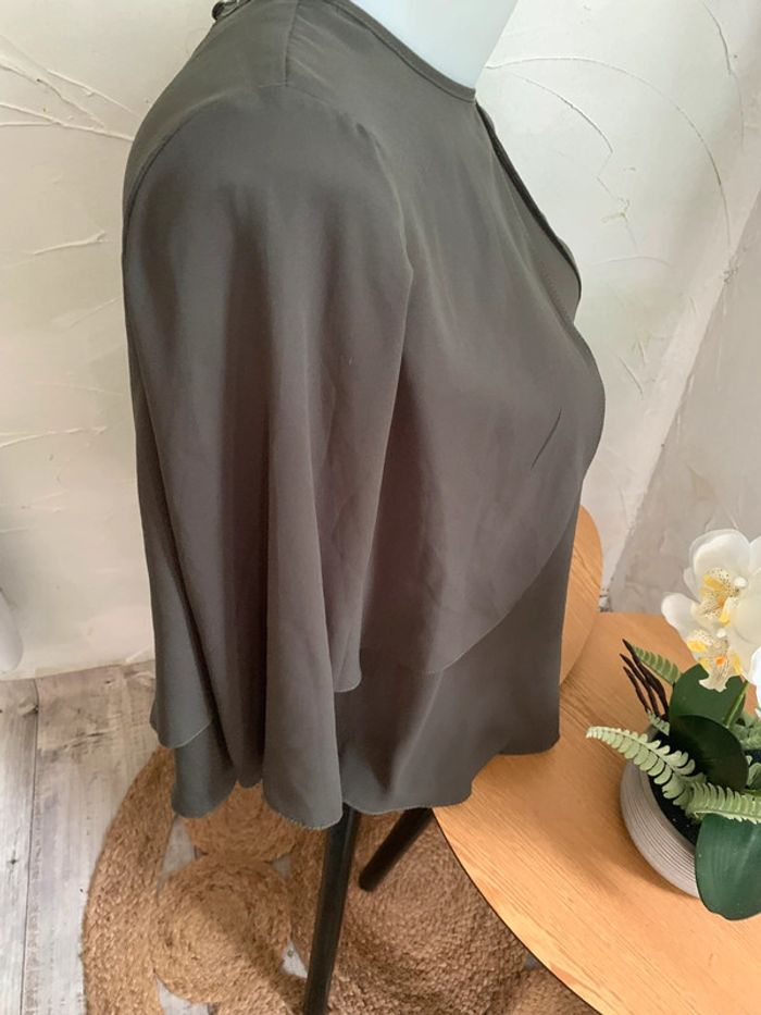 Blouse kaki manches 3/4 taille 38 - photo numéro 6