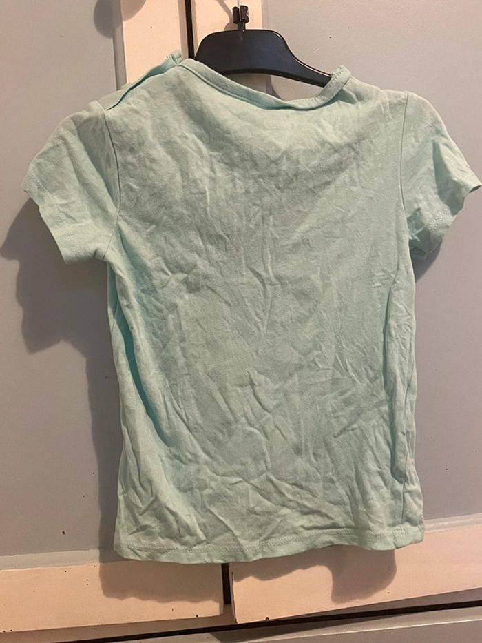 Tee shirt bleu -vert kiabi 36 mois - photo numéro 4