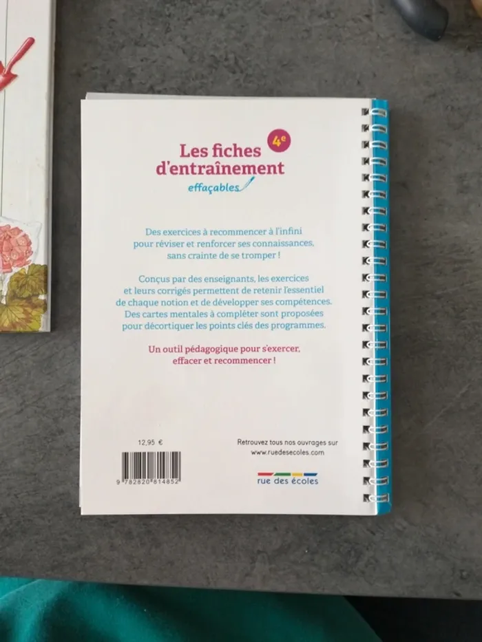 Les fiches d'entraînement effaçables 4eme - photo numéro 3