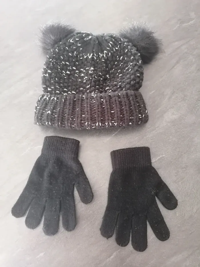 Lot bonnet et gants #accessoires_krocaro - photo numéro 3