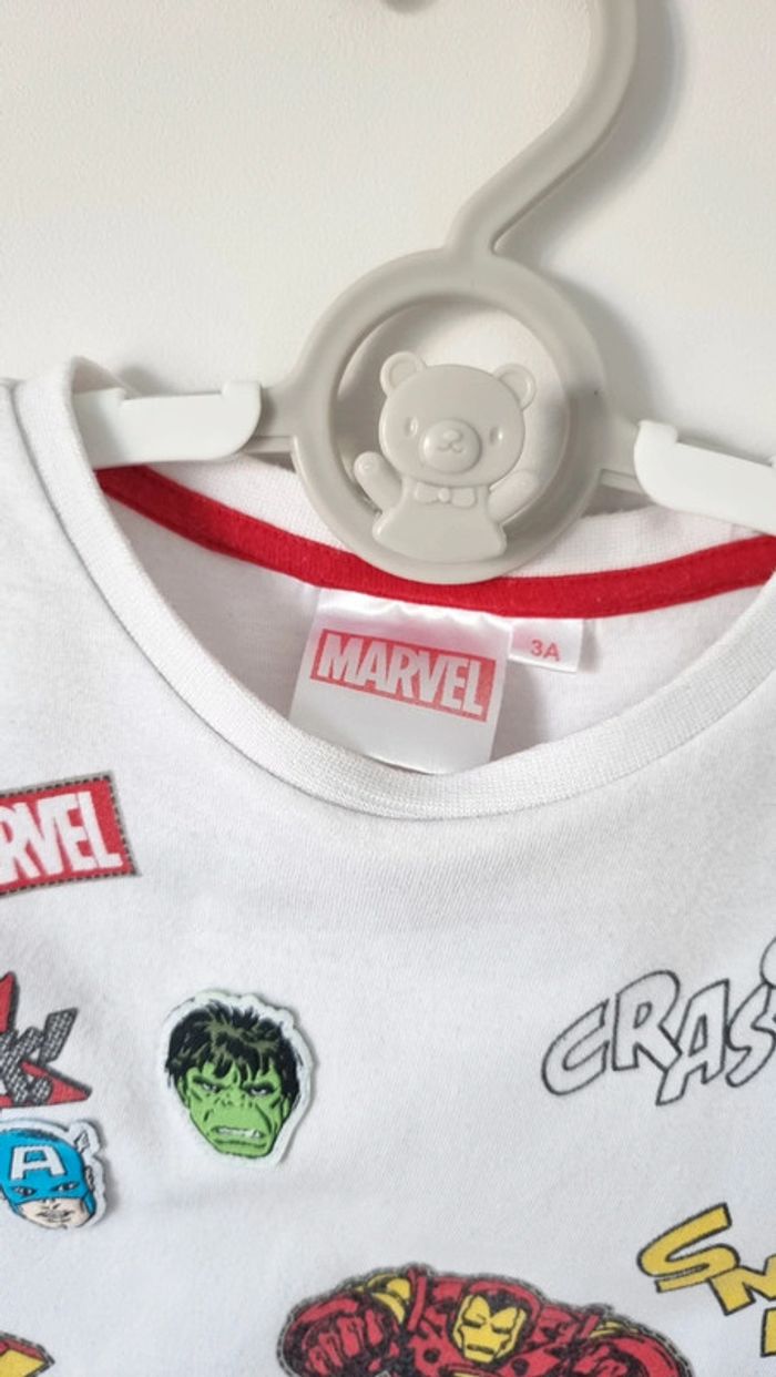 T-shirt Marvel taille 3ans hulk spider-man - photo numéro 4