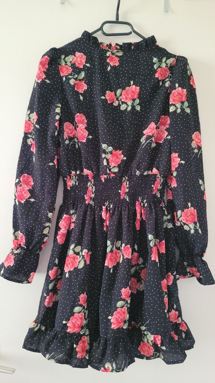 Robe fleurie Noir