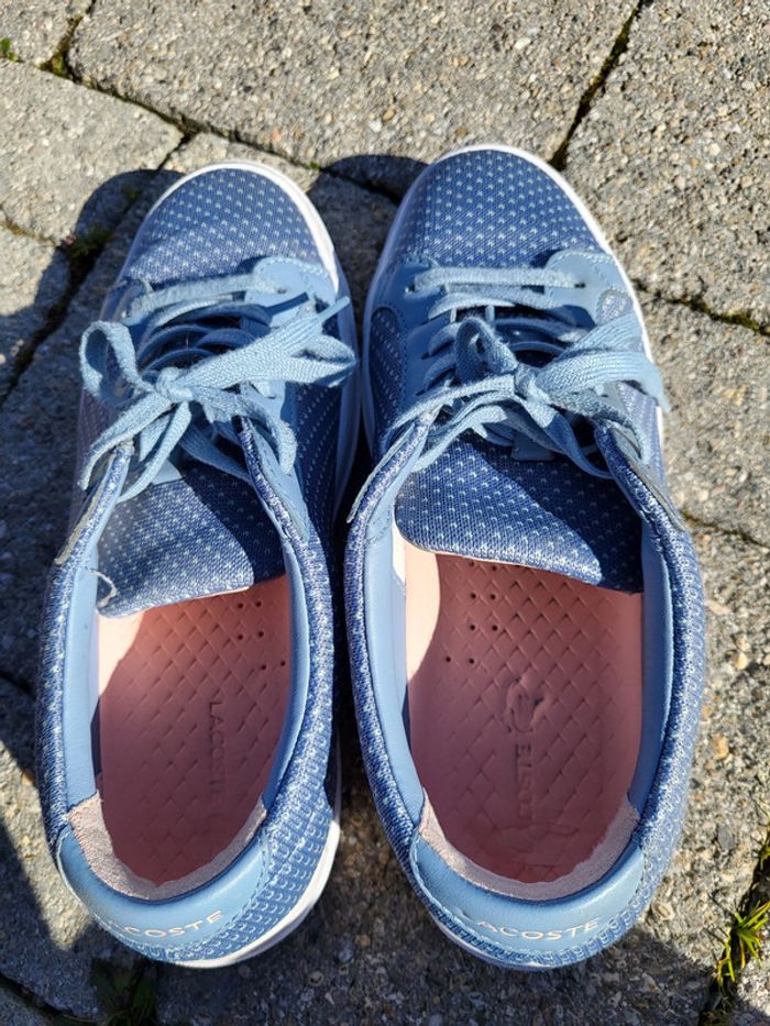 Baskets bleues Lacoste T39 - photo numéro 9