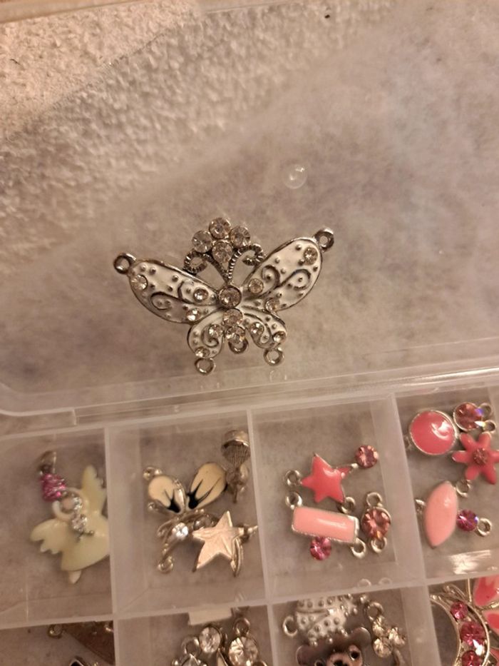 Breloques séparateur perles multicolore - photo numéro 9