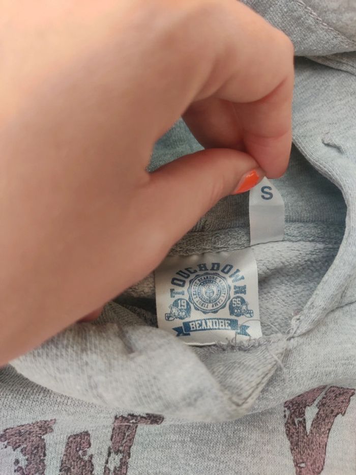 Sweat gris à capuche homme - photo numéro 5