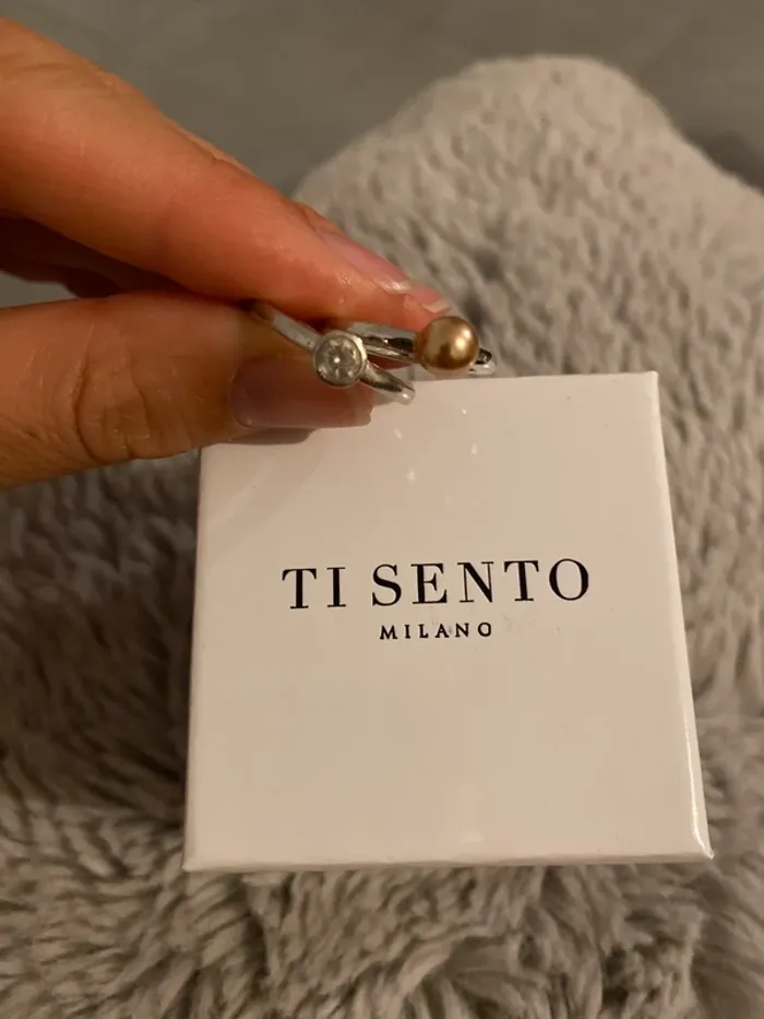 Bague argent solitaire oxyde de zirconium - Ti Sento Milano - photo numéro 5
