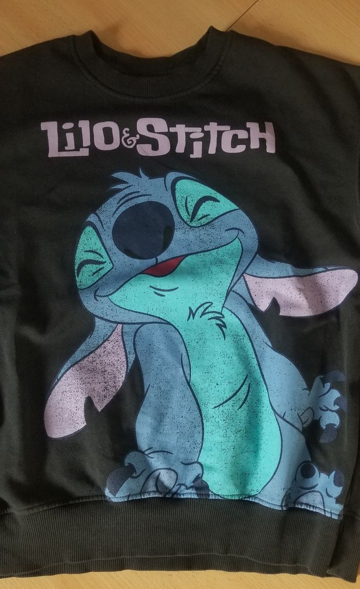 Sweatshirt large fille Stitch - photo numéro 2