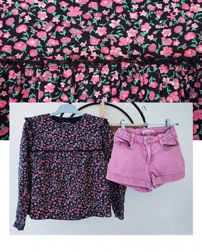 10 ans ensemble teeshirt Vertbaudet et short monoprix ( taille 9-10 ans)