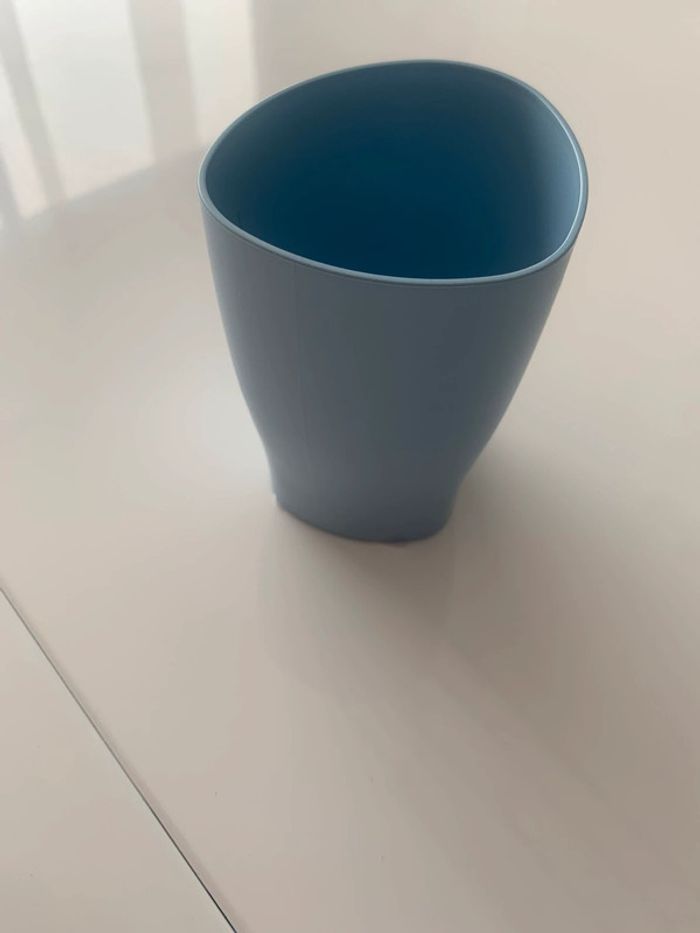 Pot à crayon bleu clair Exacompta neuf