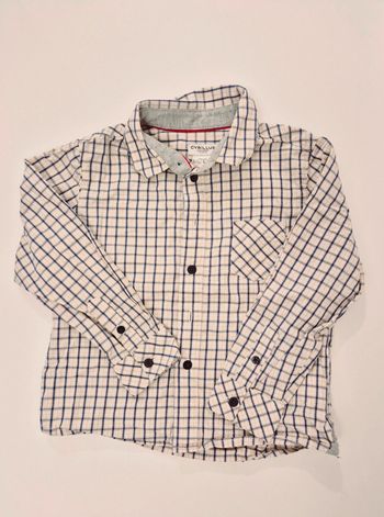 Chemise à carreaux Cyrillus taille 36 mois 94cm