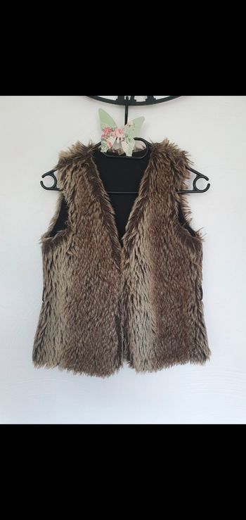 Gilet fourré marron caprice de fille 12 ans