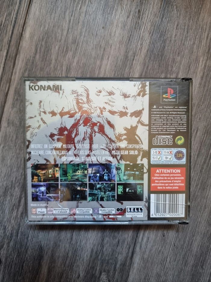 Metal gear solid ps1 - photo numéro 2