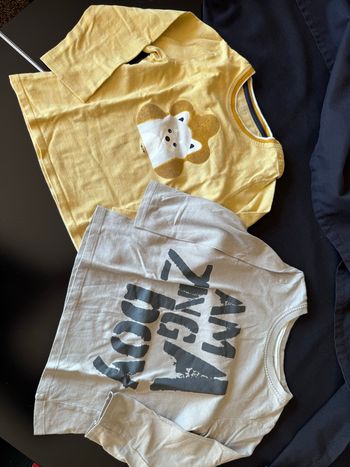 Lot 2 t-shirt 2-3 ans Jaune Obaidi