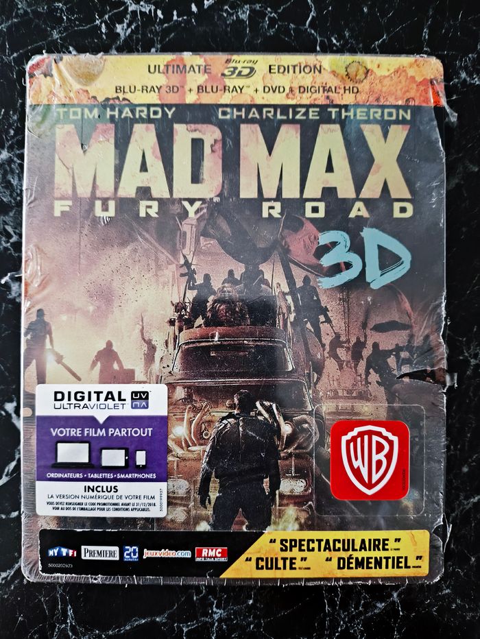 Steelbook Mad Max Fury Road 3D (neuf) en Blu-ray