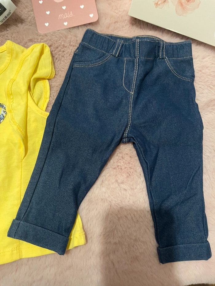 Ensemble legging jean et tee shirt MC - photo numéro 3