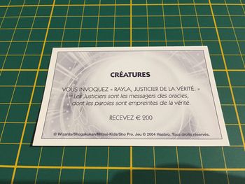 Carte créatures Vous invoquez Rayla justicier de la vérité Monopoly Duel Masters Hasbro  #A64