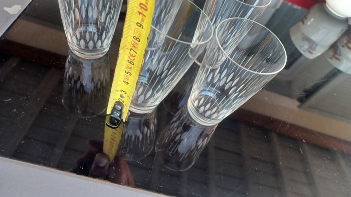 Lot de 5 verres en verre très bon état - photo numéro 4