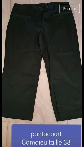 Pantacourt taille 38
