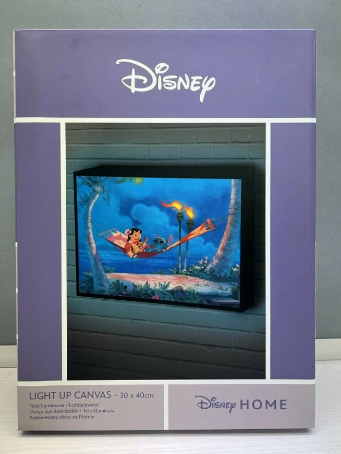 Lilo & Stitch Hamac Canvas Lumineux 30×40 Cm - photo numéro 3