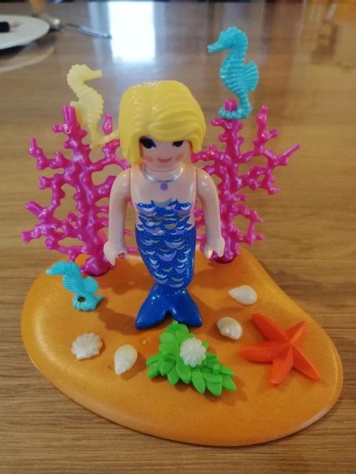 Playmobil sirène avec hippocampes