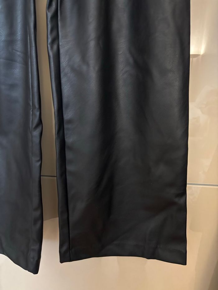 Pantalon large similicuir noir 40 - photo numéro 5