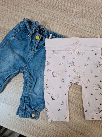 2 pantalons 3 mois kiabi C&A