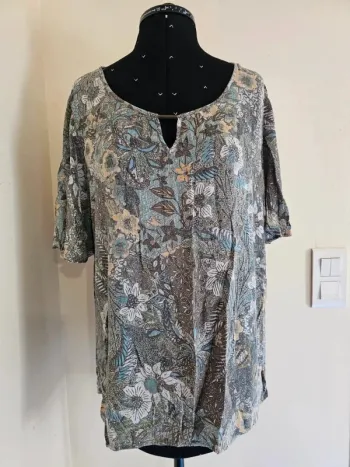 Blouse ample à fleurs Armand Thiery – Taille unique
