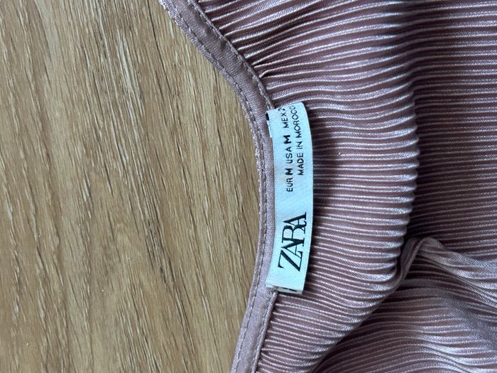 Blouse Zara taille M rose pâle - photo numéro 3