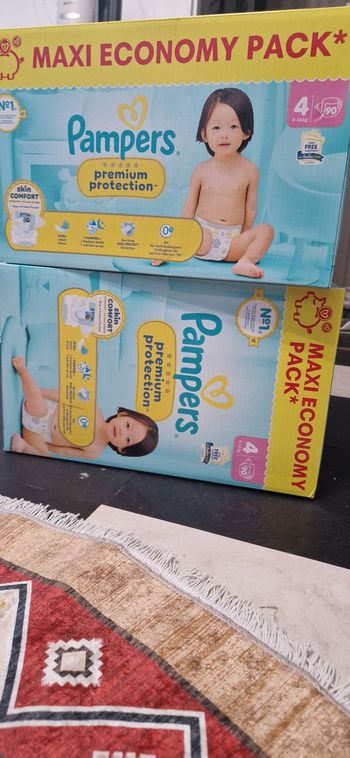 34 euro les 2 maxieconomy pack pampers premium protection taille 4
