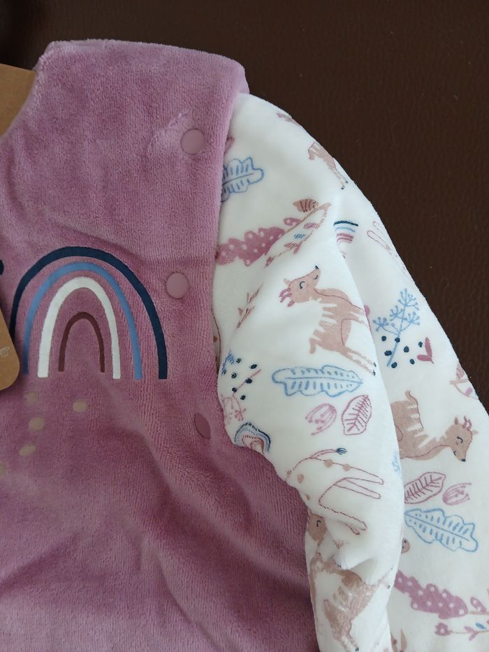 turbulette gigoteuse fille en velours petit beguin 18/36 mois 86/98 cm - photo numéro 4