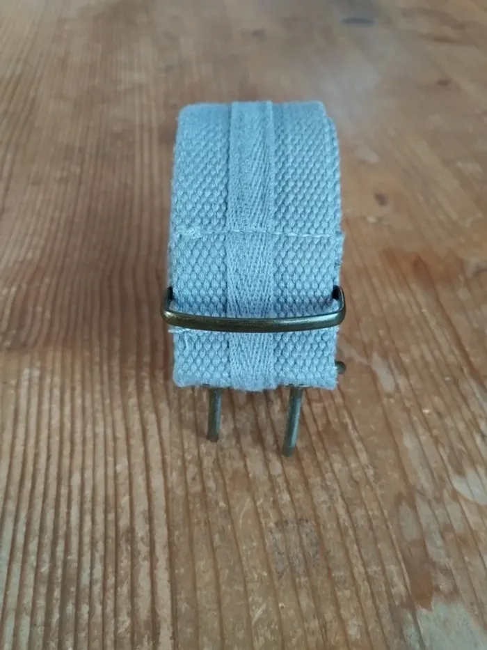 Ceinture en toile grise unisexe – Robuste & Stylée – TBE - photo numéro 5