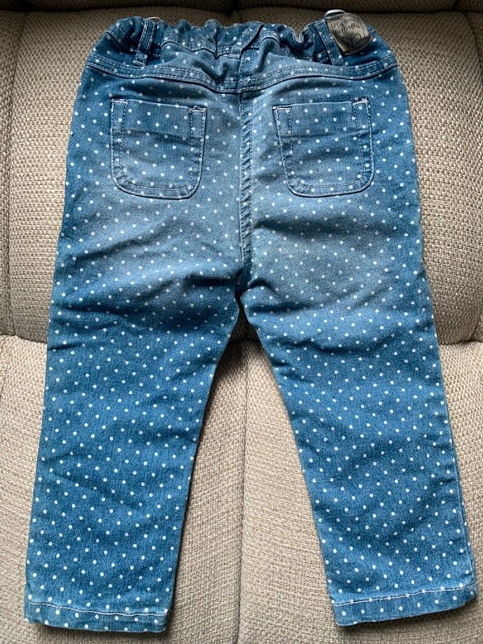 Petit jean à pois Baby Club 24/36 mois - photo numéro 3