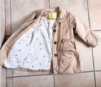 Trench double enfant fille