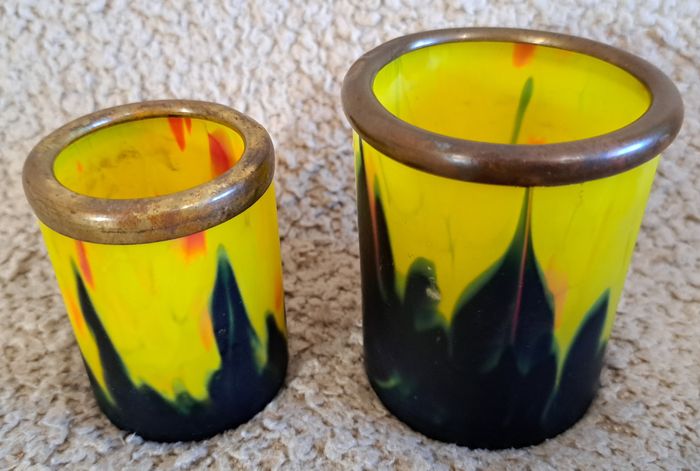 🍽 Lot de 2 petits pots en pate de verre - photo numéro 2