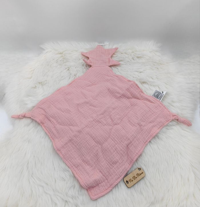 Doudou plat Lange Étoiles Rose Bébé Douceur
